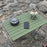 HALIN 68.5x45.5x46.5cm Outdoor Picnic BBQ Folding Table Aluminum Alloy Portable Folding Desk Table, Size L - Green - 6