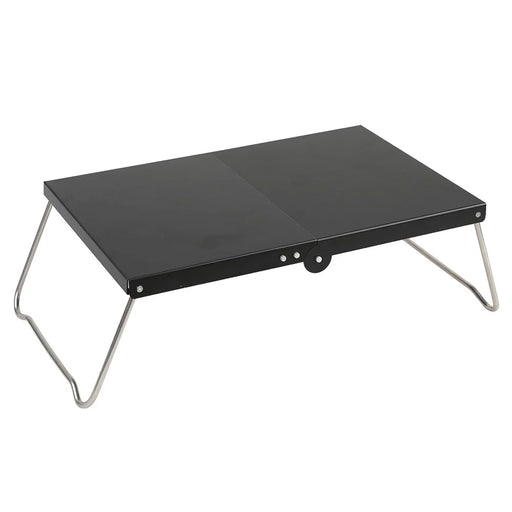 HALIN Aluminum Alloy Mini Folding Table Outdoor Camping Picnic BBQ Portable Table - Black - 1
