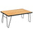 HALIN Outdoor Camping Folding Net Table Bamboo Board Desk with Iron Frame for Barbecue - 4