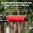 ROCKBROS 40720005001 1 Pair Bamboo Joint Handlebar Grips with Dust Plug EVA Sponge Bicycle Handle Cover - Red - 3