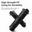 ROCKBROS 2023-14A 1 Pair Handlebar Grips with Reflective End Plugs Bicycle Handle Cover - Black - 4