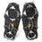 AOTU AT8608 1 Pair 18 Teeth Anti-slip Crampons TPE+Stainless Steel Snow Ground Climbing Shoe Grippers - Black / M - 3