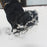 AOTU AT8608 1 Pair 18 Teeth Anti-slip Crampons TPE+Stainless Steel Snow Ground Climbing Shoe Grippers - Black / M - 6
