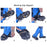 AOTU AT8607 1 Pair 19 Teeth Anti-slip Crampons TPE+Stainless Steel Ice Snow Ground Shoe Grippers - Orange / M - 6