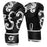 AIBEIJIAN 12oz Adult PU Mitts for Muay Thai MMA Wave Pattern Boxing Gloves - Black - 1
