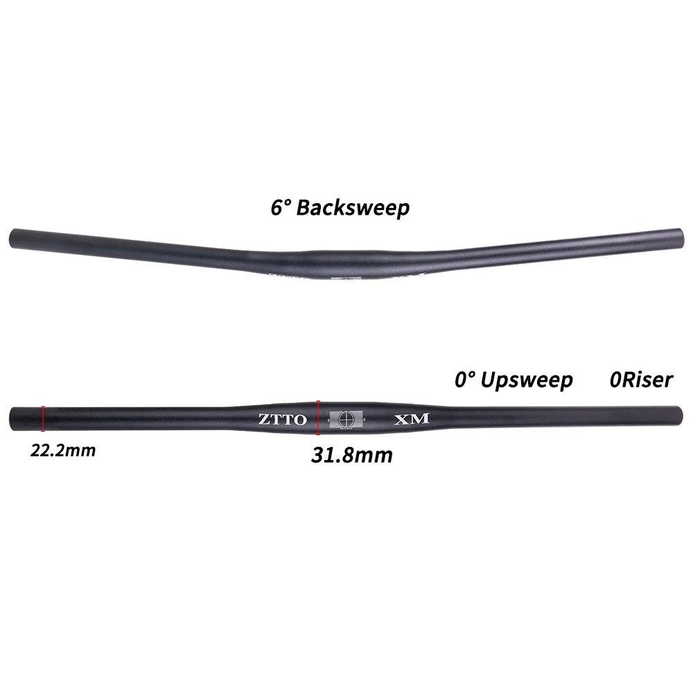 ZTTO 31.8mm x 720mm / 780mm Aluminum Alloy Bicycle Handlebar MTB Bike Straight Bar - 31.8x720mm - 5