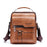 WEIXIER 8642 Vintage Men PU Leather Messenger Bag Multi-pockets Crossbody Shoulder Bag - Light Brown - 1