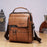 WEIXIER 8642 Vintage Men PU Leather Messenger Bag Multi-pockets Crossbody Shoulder Bag - Light Brown - 2