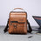WEIXIER 8642 Vintage Men PU Leather Messenger Bag Multi-pockets Crossbody Shoulder Bag - Light Brown - 3