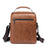 WEIXIER 8642 Vintage Men PU Leather Messenger Bag Multi-pockets Crossbody Shoulder Bag - Light Brown - 5