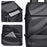 1-2858 31x12x42cm Men's Laptop Backpack Waterproof Leather Film Nylon Cloth Travel Shoulders Bag  - Black - 4