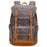 B15 Large Laptop Bag Canvas Travel Rucksack Backpack Daypack Student Bookbag - Grey - 1