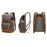 B15 Large Laptop Bag Canvas Travel Rucksack Backpack Daypack Student Bookbag - Grey - 2