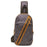 10126 Men's Canvas Chest Bag Crossbody Sling Bag Daypack - Grey - 1