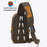 10126 Men's Canvas Chest Bag Crossbody Sling Bag Daypack - Grey - 4
