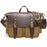 S11 Outdoor Travel Crossbody Bag Retro Canvas Shoulder Bag Daypack Messenger Sling Bag - Khaki - 1