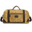 K766 Retro Travel Duffel Bag Canvas Backpack Overnight Crossbody Bag Tote Handbag - Yellow - 2