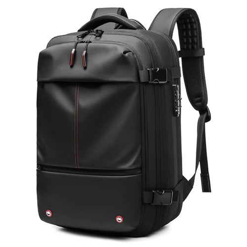 OUTWALK 7757 Travel 17-inch Laptop Backpack Vacuum Compression Men Expanding Shoulder Bag - Black - 1