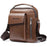WEIXIER 8602 Fashion Men PU Leather Multi-pockets Crossbody Single Shoulder Bag - Light Brown - 1