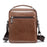 WEIXIER 8602 Fashion Men PU Leather Multi-pockets Crossbody Single Shoulder Bag - Light Brown - 7