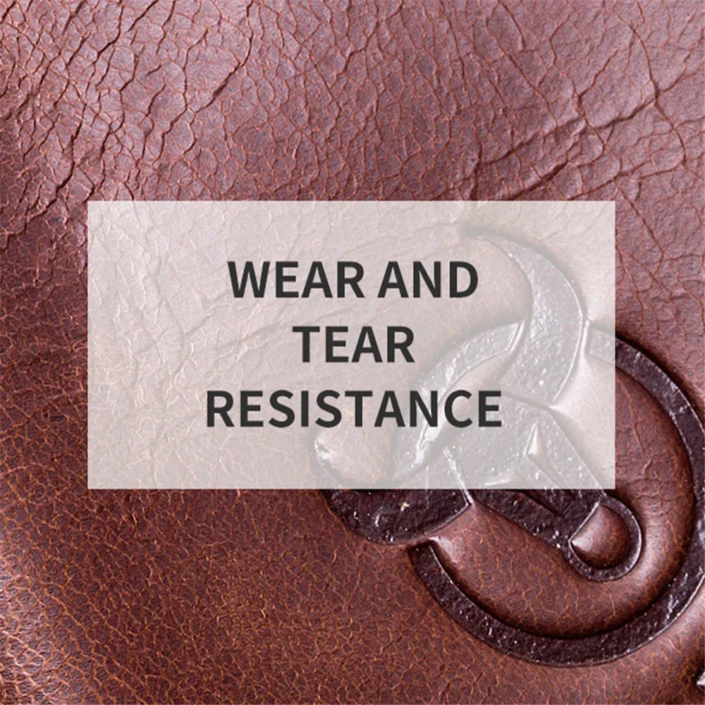 BULLCAPTAIN 082 Travel Outdoor Men Chest Bag Top Layer Cowhide Leather Waist Pack - Coffee - 7