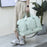 WEIXIER V016 36-55L Waterproof Nylon Luggage Handbag Carry On Travel Duffle Bag, with Small Bag - Green - 2