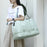 WEIXIER V016 36-55L Waterproof Nylon Luggage Handbag Carry On Travel Duffle Bag, with Small Bag - Green - 4
