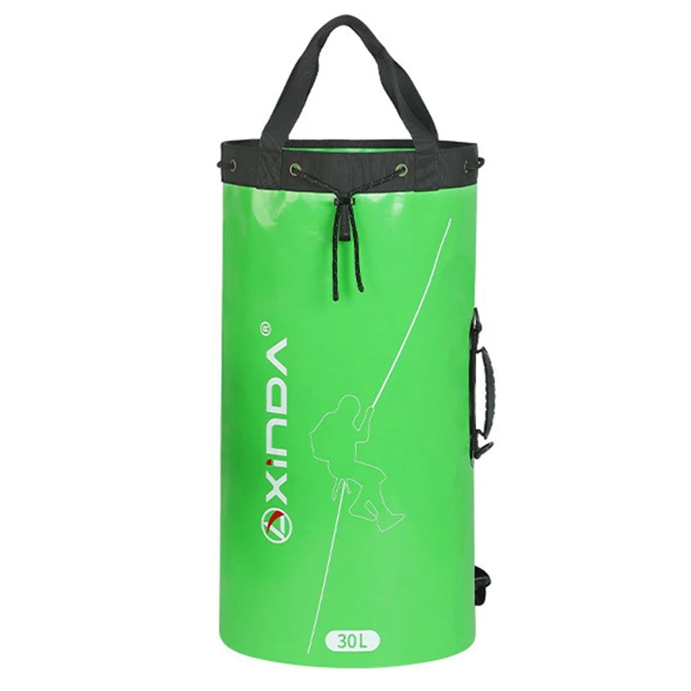 XINDA XD-BAG21 30L Rock Climbing Rope Storage Bag Water Draining Hole Design Hiking Backpack - Green - 1