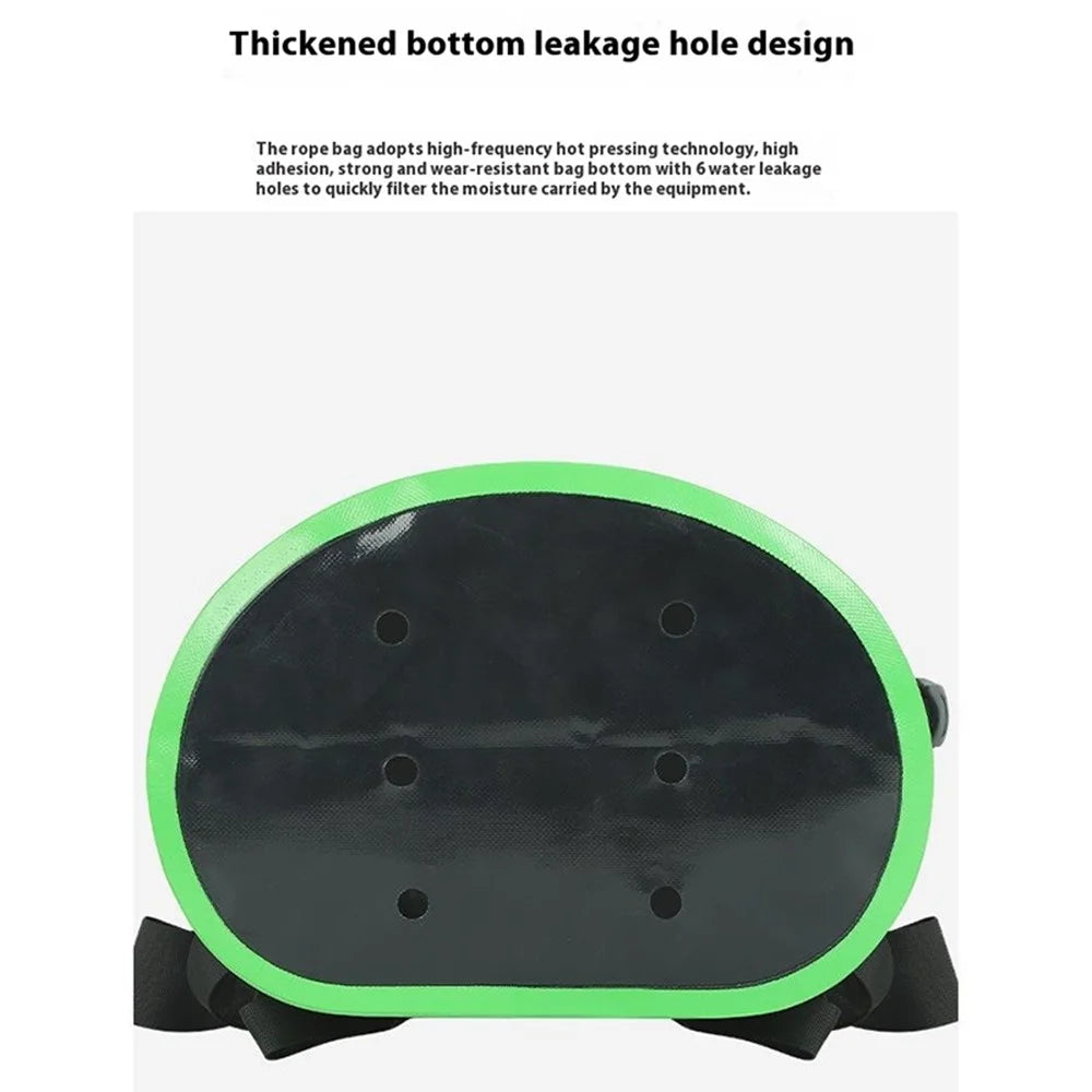 XINDA XD-BAG21 30L Rock Climbing Rope Storage Bag Water Draining Hole Design Hiking Backpack - Green - 4