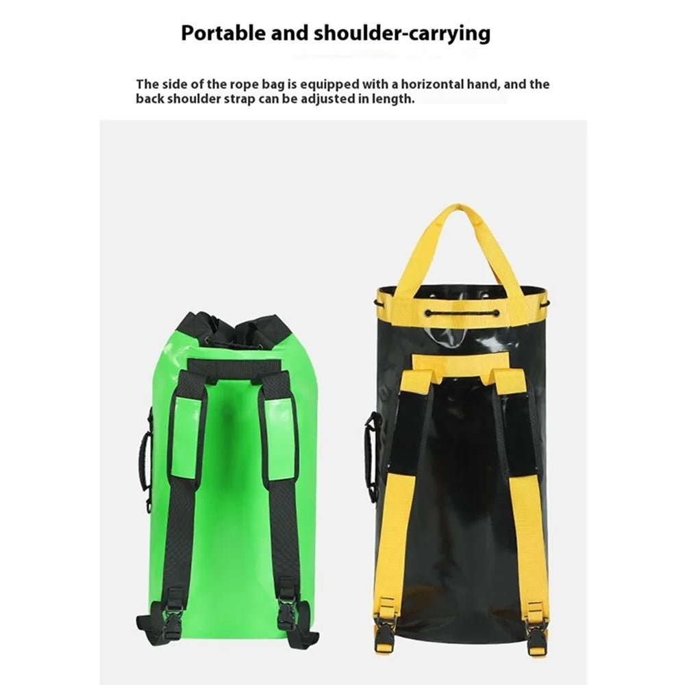 XINDA XD-BAG21 45L Rock Climbing Rope Storage Bag Water Draining Hole Design Hiking Backpack - Green - 2