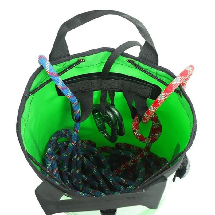 XINDA XD-BAG21 55L PVC Climbing Rope Bag Outdoor Rock Climbing Caving Rope Organizer Drainable Backpack - Green - 3