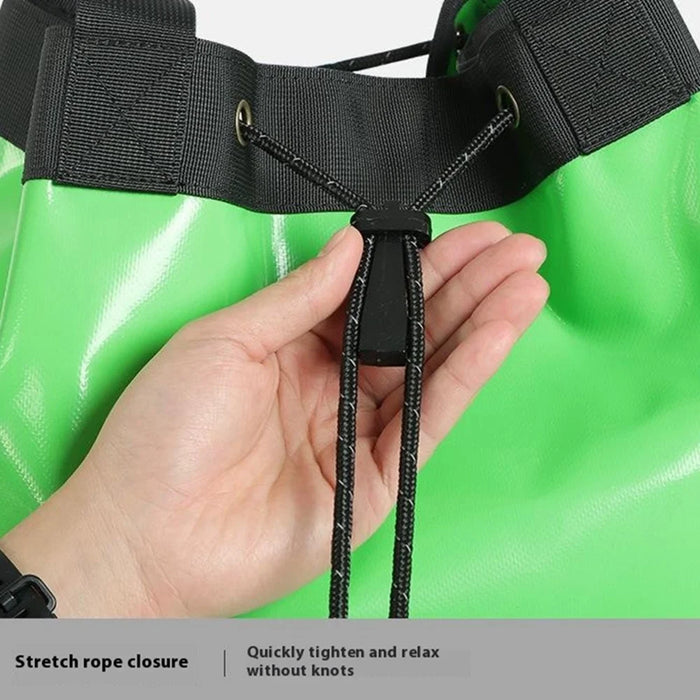XINDA XD-BAG21 55L PVC Climbing Rope Bag Outdoor Rock Climbing Caving Rope Organizer Drainable Backpack - Green - 5