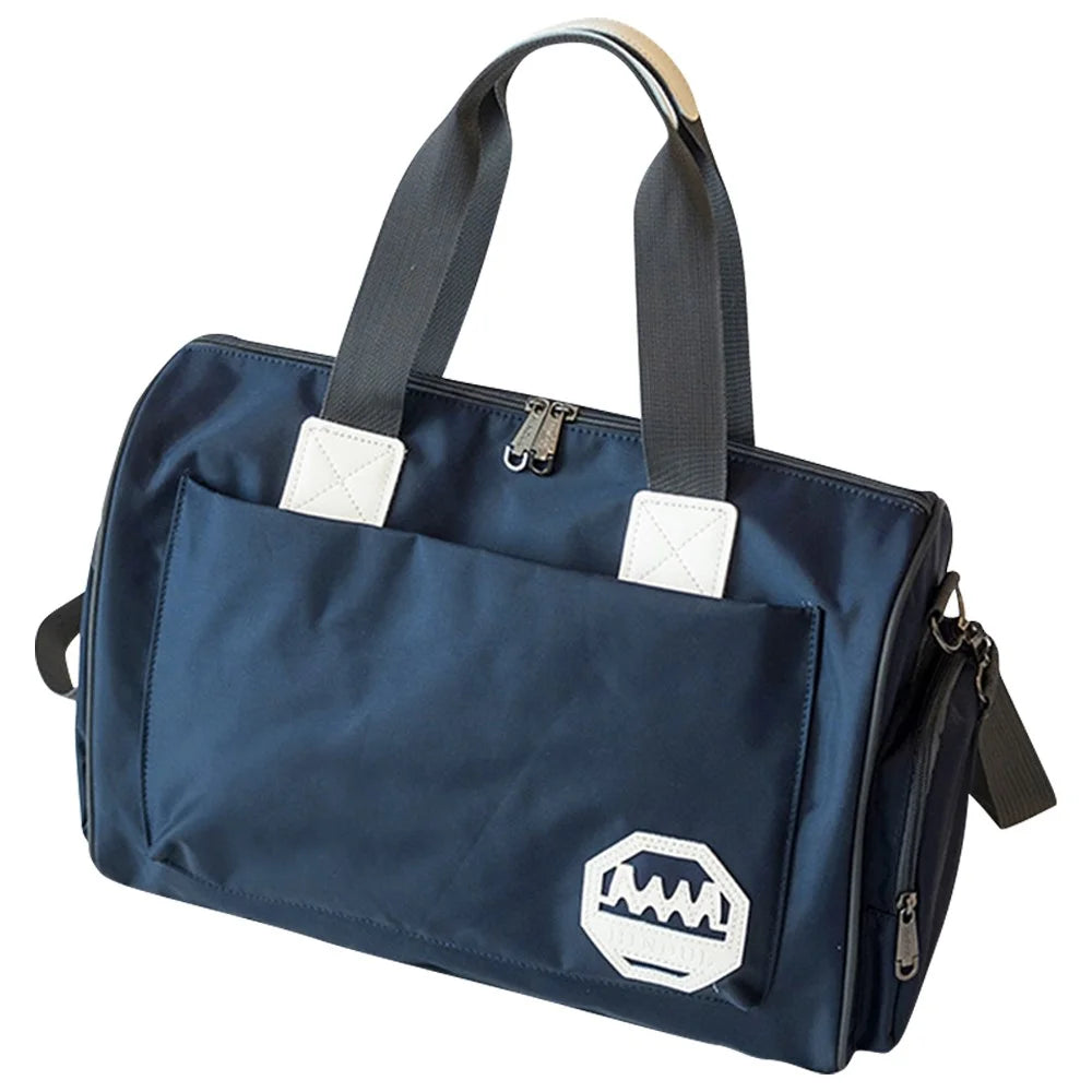 HINDUL Travel Duffel Bag Weekender Overnight Carry On Bag with Shoulder Strap, Size: 30*16*38cm - Dark Blue - 1