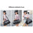 45x21x24cm Waterproof Gym Bag PU Leather Duffle Bag Weekend Overnight Crossbody Bag Handbag - 2