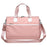 Travel Duffel Bag Waterproof Weekender Bags Gym Tote Bag with Shoe Compartment, Size: 49*22*33cm - Pink - 1