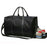 Nylon Sports Gym Bag Waterproof Travel Duffel Bag with Shoes Compartment, Size: L - 1