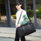 Nylon Sports Gym Bag Waterproof Travel Duffel Bag with Shoes Compartment, Size: L - 7