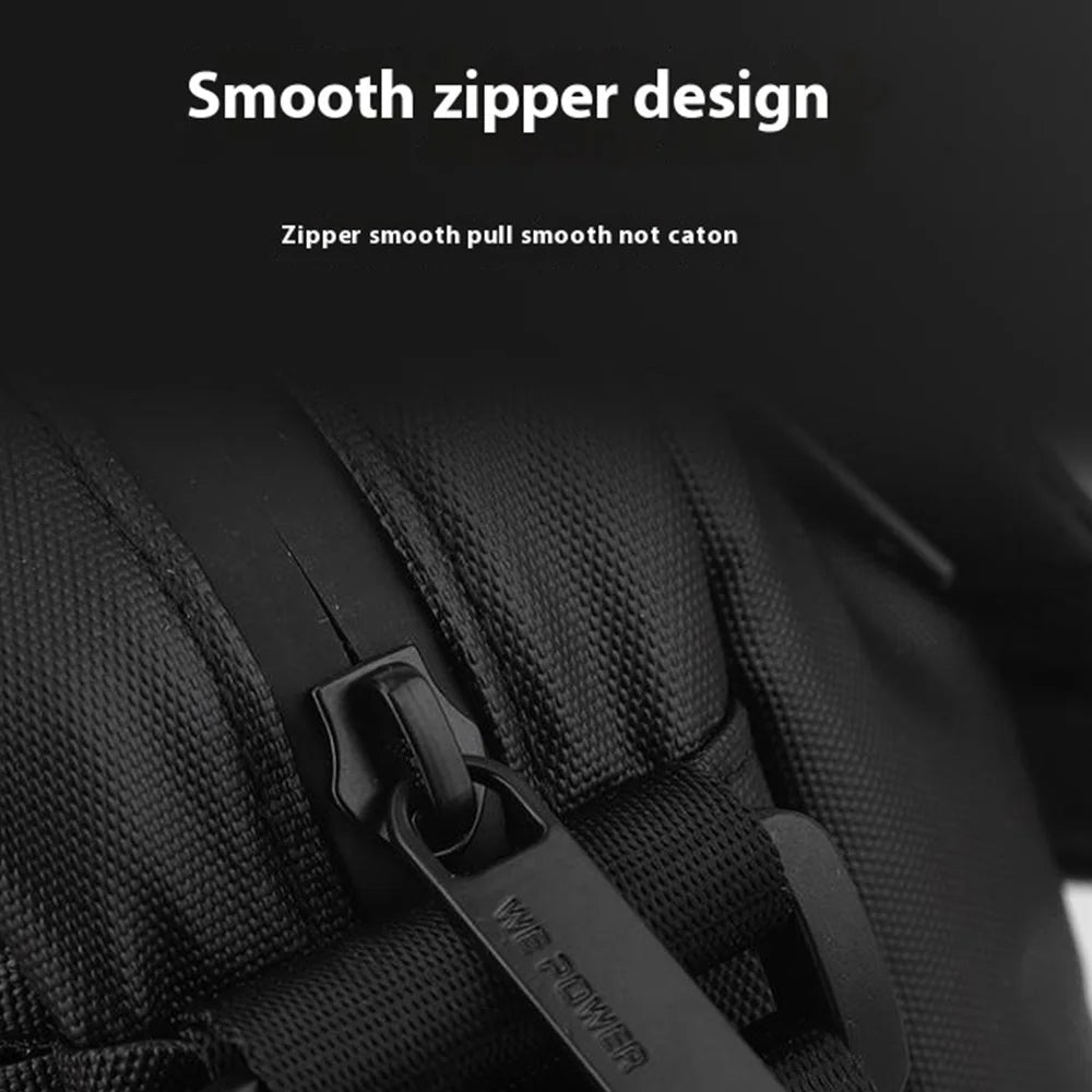 WEPOWER 7670 Men Casual Messenger Bag Waterproof Nylon Small Crossbody Bag - Black - 6