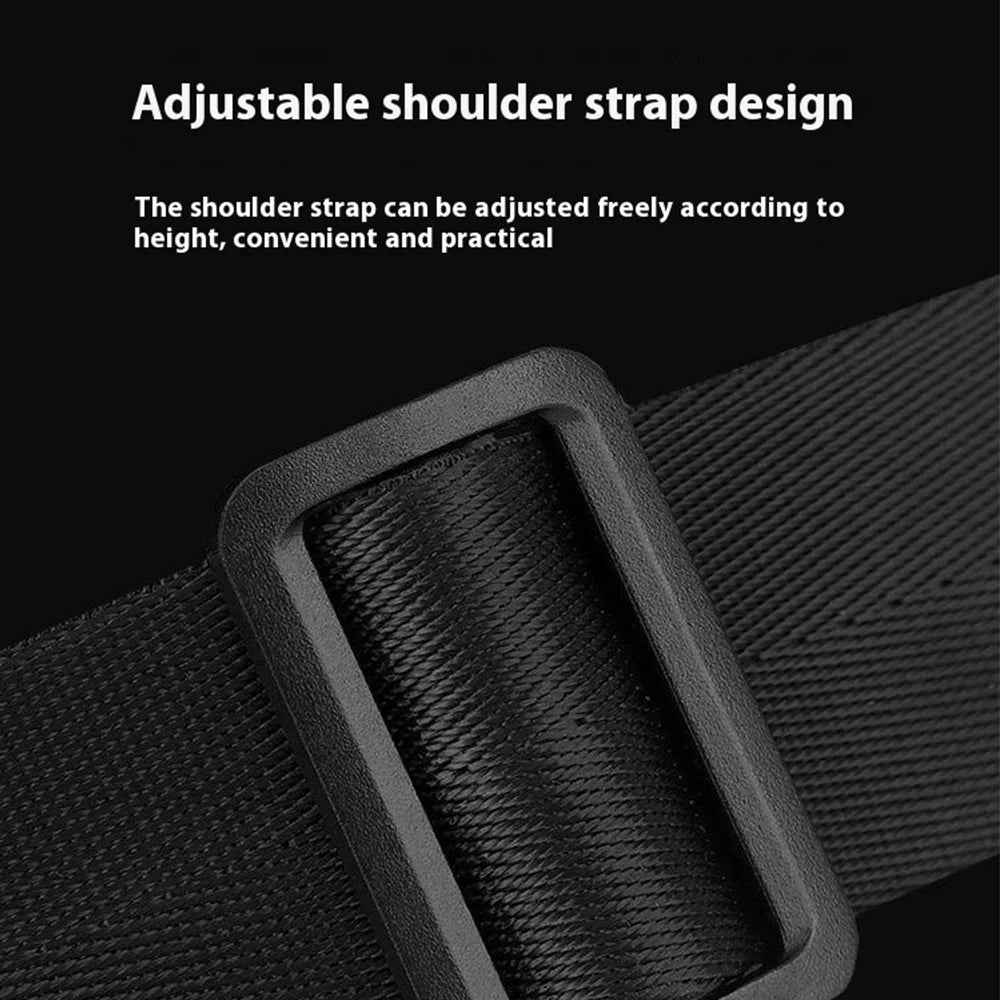 WEPOWER 1862 Men Stylish Casual Messenger Bag Nylon Single Shoulder Crossbody Bag - Black - 7