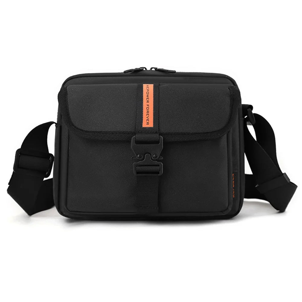 WEPOWER 5903 Men Waterproof Nylon Crossbody Shoulder Bag with Quick Release Buckle - Black - 1