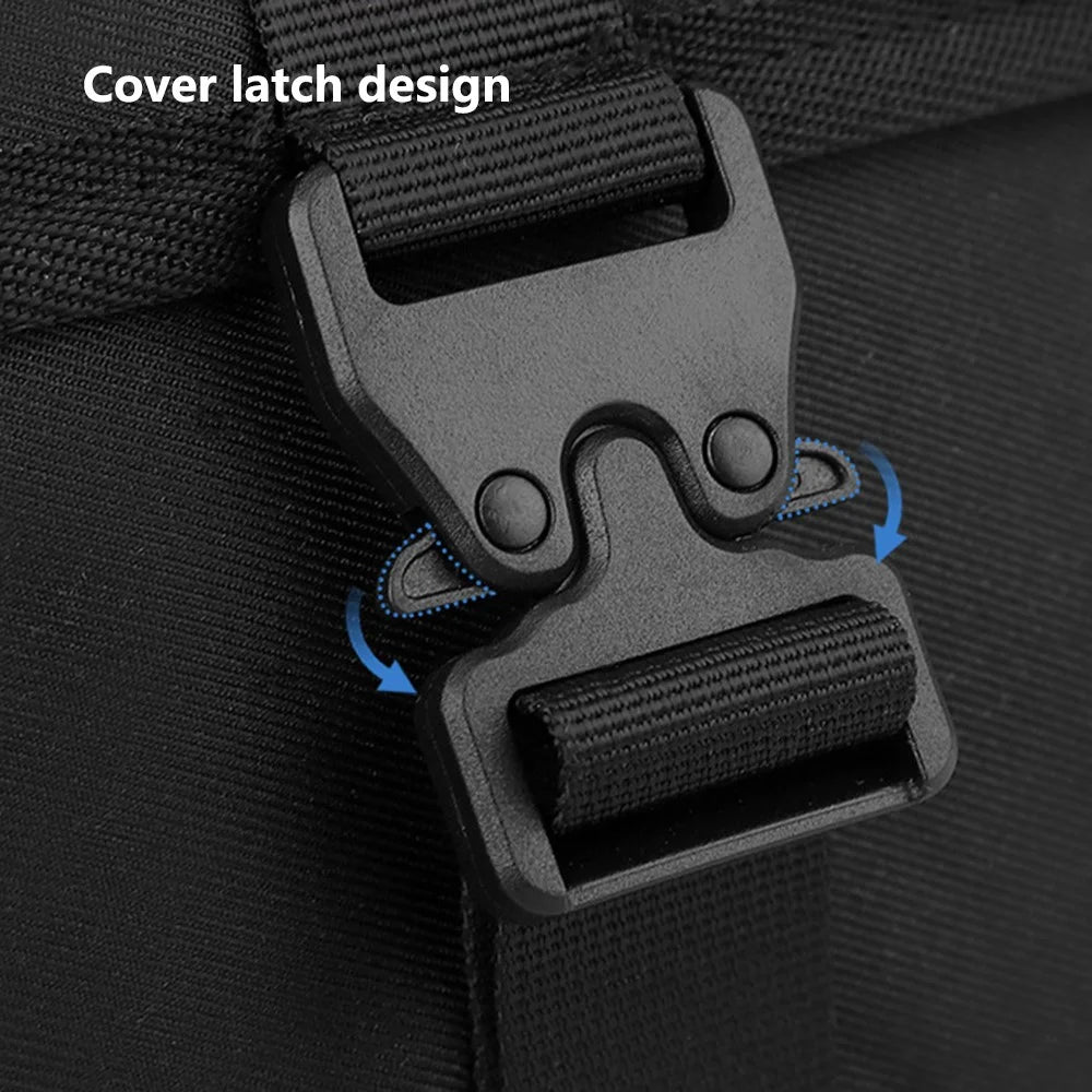 WEPOWER 5903 Men Waterproof Nylon Crossbody Shoulder Bag with Quick Release Buckle - Black - 5