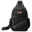 WEPOWER 2307 Business Chest Bag Men's Nylon Crossbody Bag Travel Shoulder Bag Daypack - Black - 1