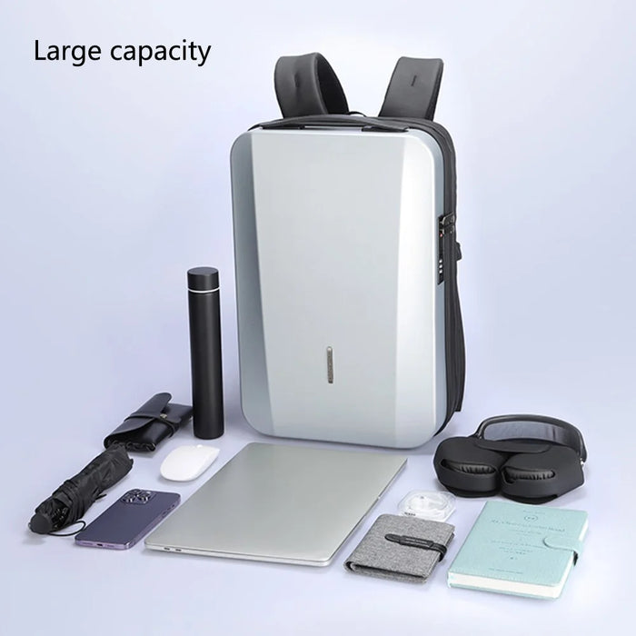 MARK RYDEN MR7917 17.3 inch Laptop Backpack Hardshell Business Travel Backpack with Anti-Theft Lock - Grey - 2