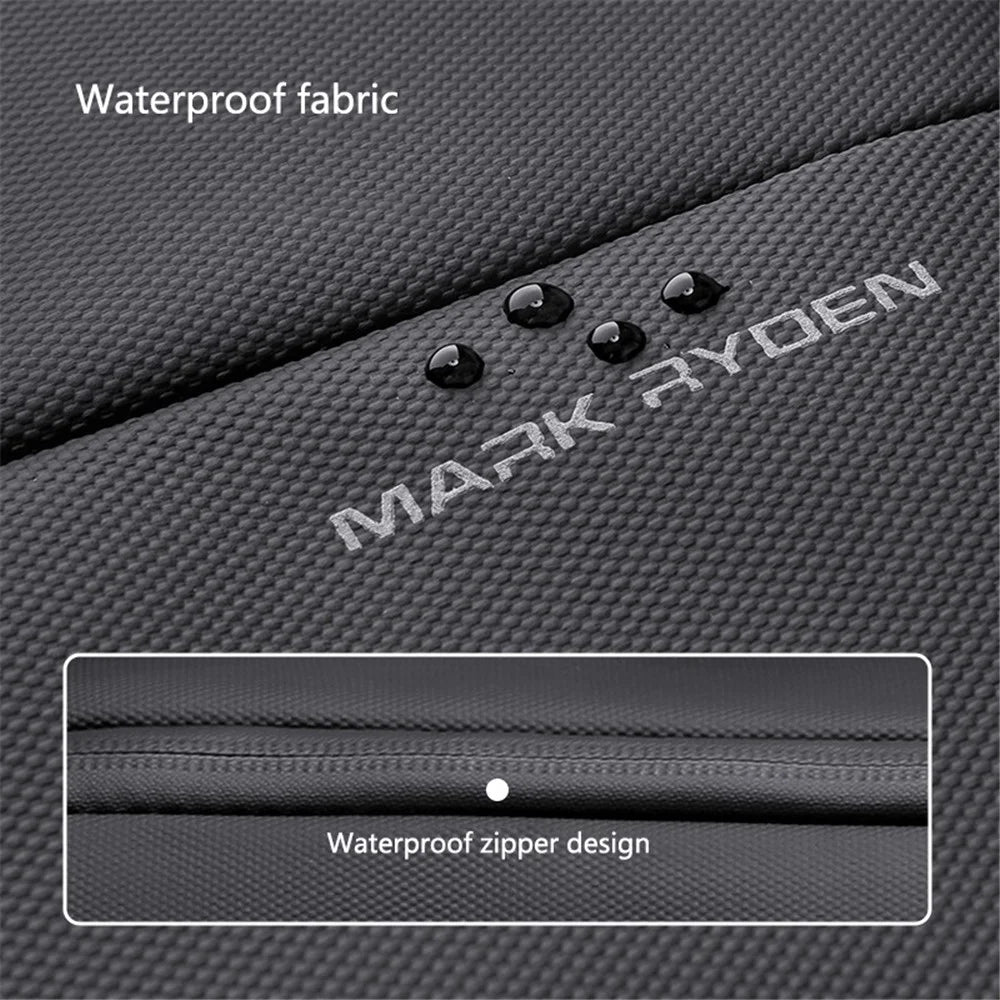 MARK RYDEN MR2422 Men's Travel Backpack Oxford Cloth Laptop Backpack Casual Daypack - Black - 6