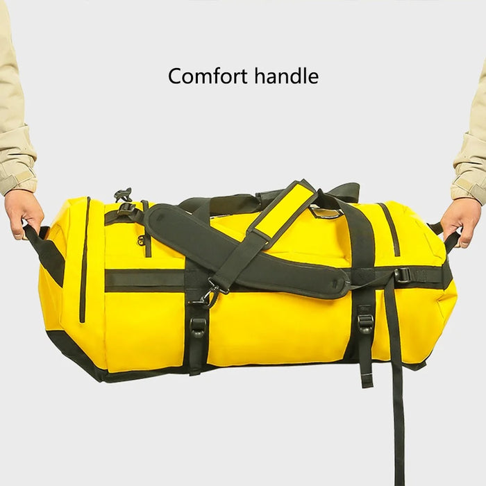 XINDA XD-BAG35 80L Outdoor Climbing Hiking Backpack Travel Luggage Bag Rucksack - Yellow - 4