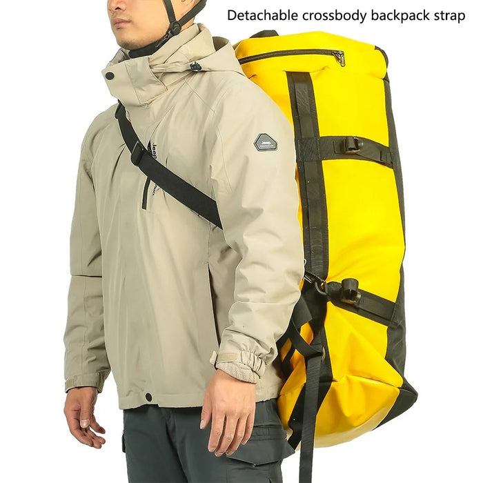 XINDA XD-BAG35 80L Outdoor Climbing Hiking Backpack Travel Luggage Bag Rucksack - Yellow - 5