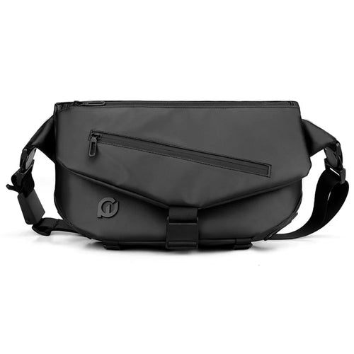 WEPOWER 7678 Men Single Shoulder Chest Bag Stylish Nylon Crossbody Bag - Black - 1
