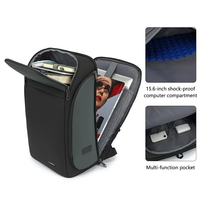 COOLBELL CB-8292 15.6 inch Laptop Backpack Men's Travel Shoulders Bag Daypack with Built-In Cable - 4