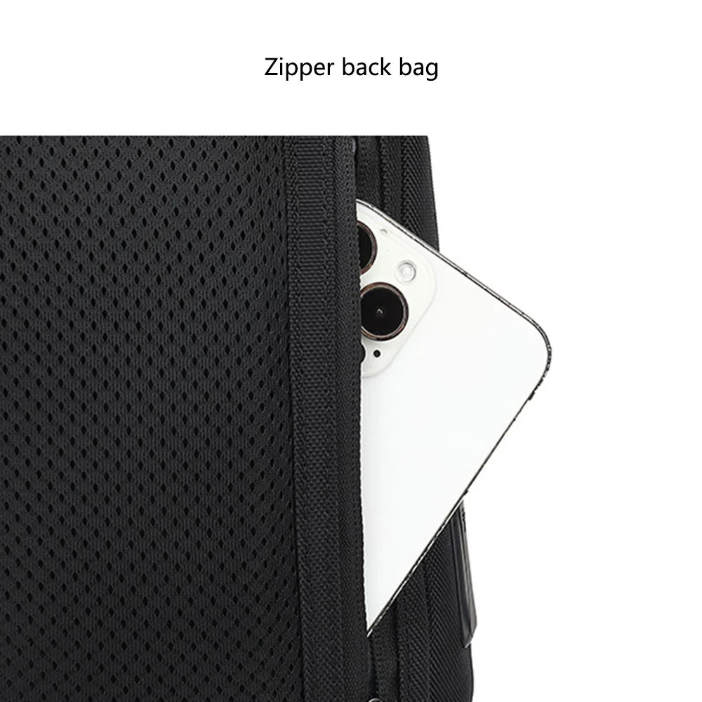 COOLBELL CB-7201 Crossbody Bag Men Stylish Chest Pack with External Charging Port - Black - 7