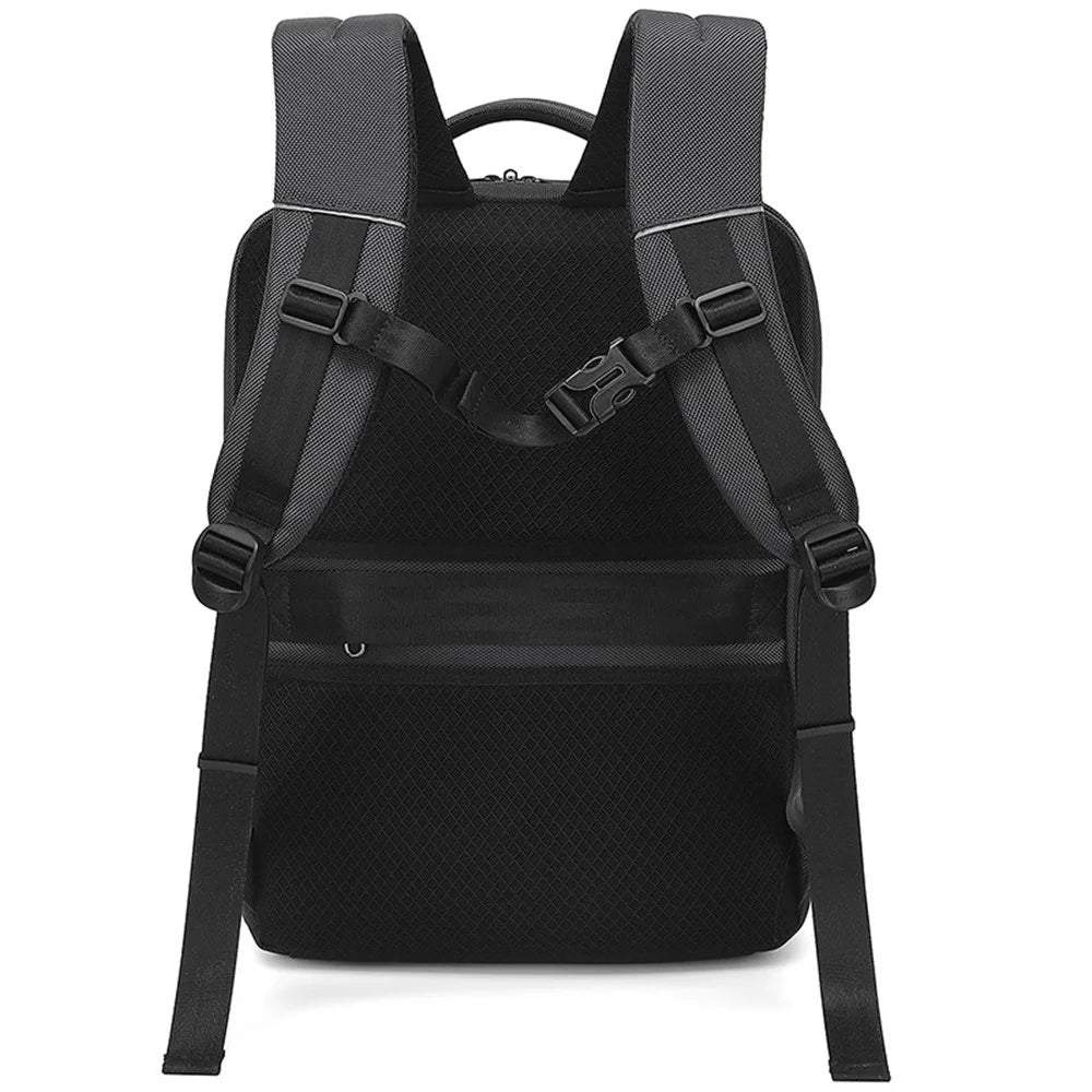 COOLBELL CB-8277 180 Degree Opening Men Business Backpack for 15.6-inch Laptop with USB Charging Port - Black - 3